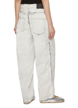 Back View - Click To Enlarge - BEAUTIFUL PEOPLE - Left Hand Twill Carved Light Wash Denim Jeans