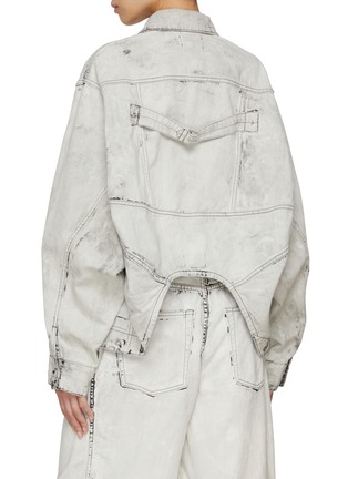Back View - Click To Enlarge - BEAUTIFUL PEOPLE - Double End Left Hand Light Wash Denim Jacket