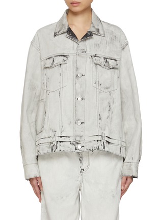 Main View - Click To Enlarge - BEAUTIFUL PEOPLE - Double End Left Hand Light Wash Denim Jacket