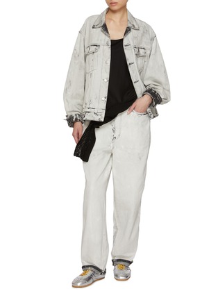Figure View - Click To Enlarge - BEAUTIFUL PEOPLE - Double End Left Hand Light Wash Denim Jacket