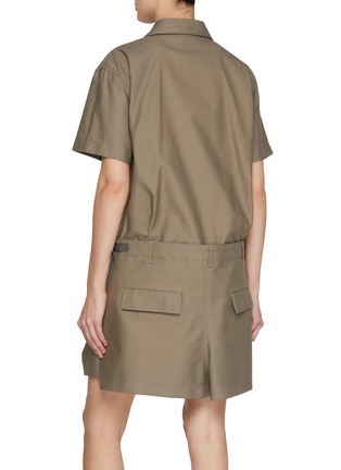 Back View - Click To Enlarge - SACAI - x WTAPS Multi Pocket Mini Dress