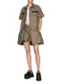 Figure View - Click To Enlarge - SACAI - x WTAPS Multi Pocket Mini Dress