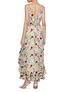 Back View - Click To Enlarge - ALICE & OLIVIA - Tara Cascaded Ruffle Midi Dress