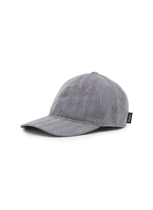 Main View - Click To Enlarge - BORSALINO - Hiker Linen Cotton Baseball Cap