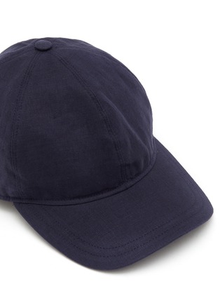 Detail View - Click To Enlarge - BORSALINO - Hiker Linen Baseball Cap