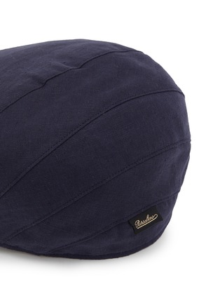 Detail View - Click To Enlarge - BORSALINO - Piatto Linen Flat Cap