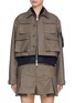 Main View - Click To Enlarge - SACAI - x WTAPS Square Stitching Jacket