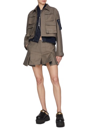 Figure View - Click To Enlarge - SACAI - x WTAPS Square Stitching Jacket