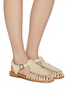 Figure View - Click To Enlarge - HEREU - Alaro Leather Roma Sandals