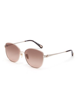 Main View - Click To Enlarge - CHLOÉ - Marcie Metal Rectangle Sunglasses