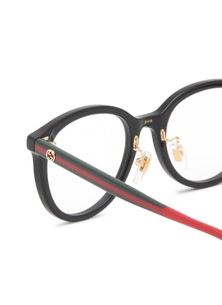 Detail View - Click To Enlarge - GUCCI - Asian Fit Acetate Round Optical Glasses