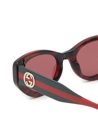 Detail View - Click To Enlarge - GUCCI - Acetate Cat Eye Sunglasses