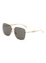 Main View - Click To Enlarge - GUCCI - Metal Rectangular Sunglasses