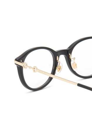 Detail View - Click To Enlarge - GUCCI - Asian Fit Acetate Round Optical Glasses