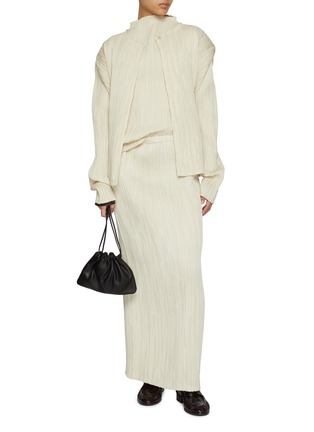 Figure View - Click To Enlarge - LE17SEPTEMBRE - Pleated Collarless Cardigan