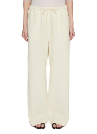 Main View - Click To Enlarge - TOTEME - Woven Striped Drawstring Trousers