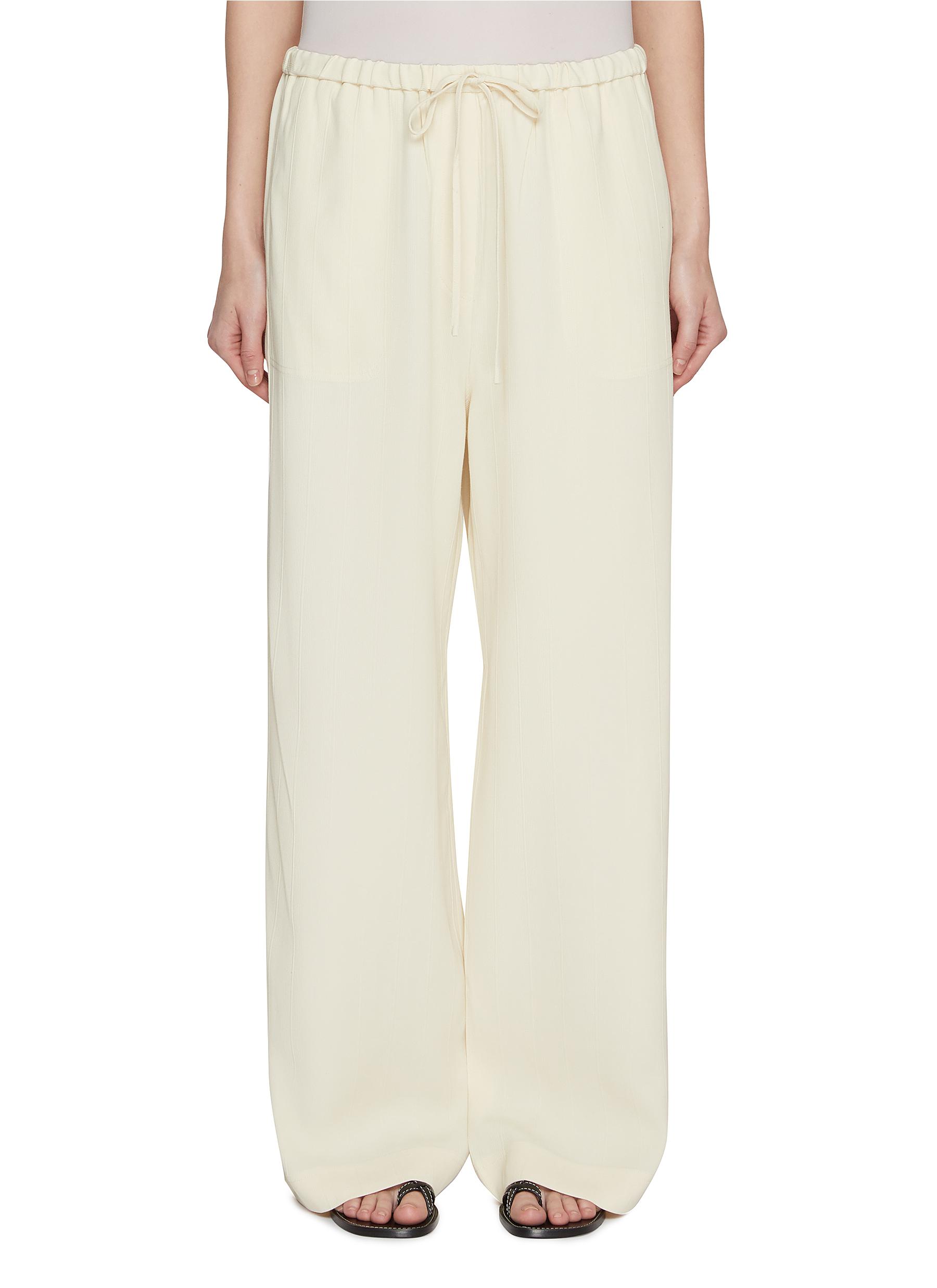 TOTEME★Woven stripe ドローストリングパンツ 送関込み TOTEME Woven Stripe Drawstring Trousers | Nordstrom