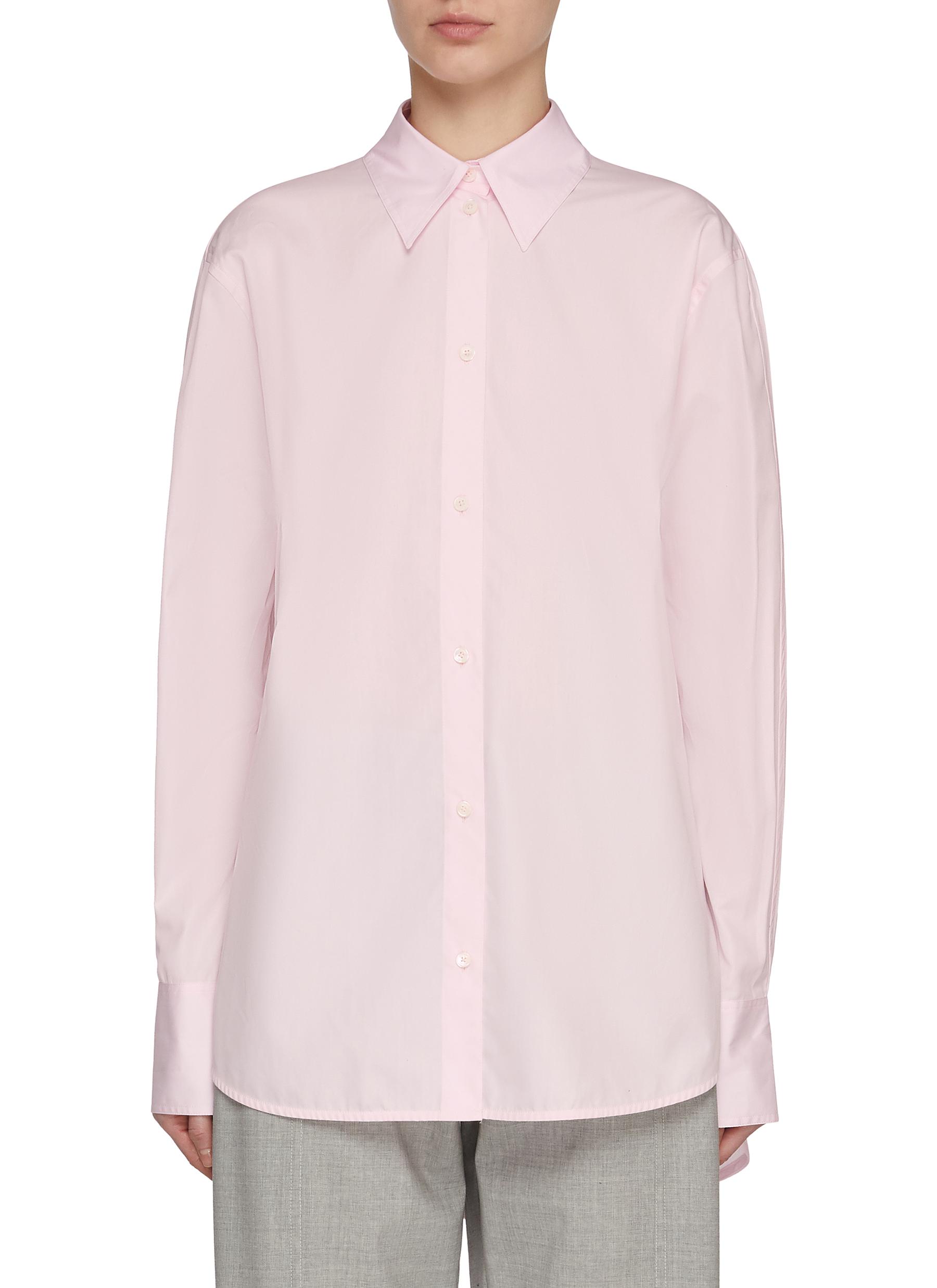 Kimono Sleeve Poplin Shirt