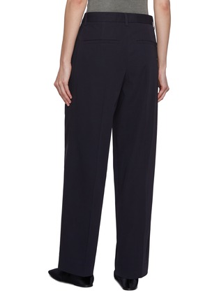 Back View - Click To Enlarge - TOTEME - Slanted Pocket Cotton Trousers