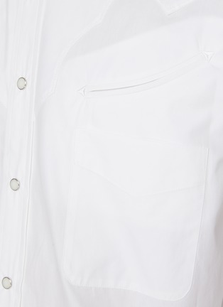  - TOGA VIRILIS - Typewriter Western Back Split Cotton Shirt