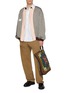 Figure View - Click To Enlarge - TOGA VIRILIS - Typewriter Western Back Split Cotton Shirt