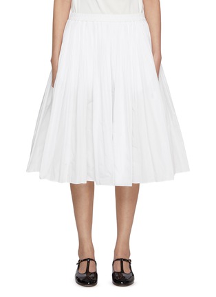 Main View - Click To Enlarge - EENK - Pleated Midi Skirt