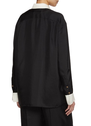 Back View - Click To Enlarge - EENK - Layered Organza Collar Shirt