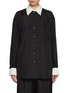 Main View - Click To Enlarge - EENK - Layered Organza Collar Shirt