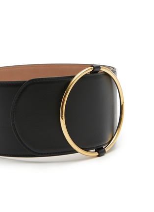 Detail View - Click To Enlarge - ALAÏA - Large Ring Wide Leather Belt