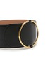 Detail View - Click To Enlarge - ALAÏA - Large Ring Wide Leather Belt