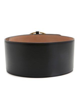Detail View - Click To Enlarge - ALAÏA - Large Ring Wide Leather Belt