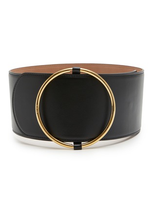 Main View - Click To Enlarge - ALAÏA - Large Ring Wide Leather Belt