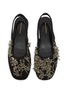 Detail View - Click To Enlarge - DRIES VAN NOTEN - Embroidered Mesh Slingback Flats