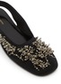 Detail View - Click To Enlarge - DRIES VAN NOTEN - Embroidered Mesh Slingback Flats