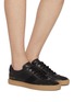 Figure View - Click To Enlarge - COMMON PROJECTS - Field Trainer Low Top Leather Women's Sneakers