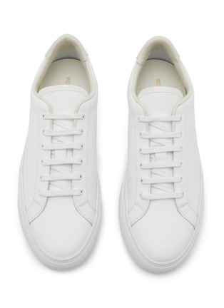 Detail View - Click To Enlarge - COMMON PROJECTS - Retro Classic Low Top Leather Women's Sneakers