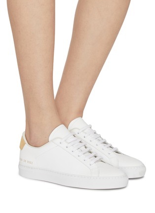 Figure View - Click To Enlarge - COMMON PROJECTS - Retro Classic Low Top Leather Women's Sneakers