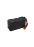 Detail View - Click To Enlarge - ZEGNA BAGS - Double Zip Leather Pouch