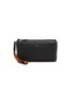 Main View - Click To Enlarge - ZEGNA BAGS - Double Zip Leather Pouch