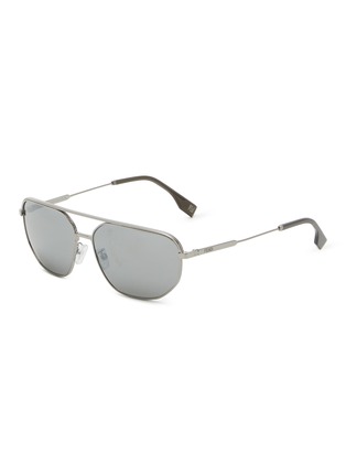 Main View - Click To Enlarge - FENDI - Fendi Travel Metal Pilot Sunglasses