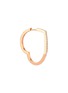 Main View - Click To Enlarge - REPOSSI - Large Antifer 18K Pink Gold Diamond Single Hoop Earring