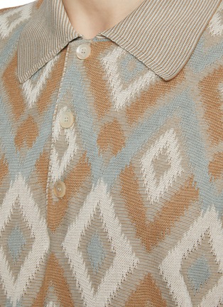  - PIACENZA 1733 - Thread To Thread Argyle Knit Cotton Polo Shirt
