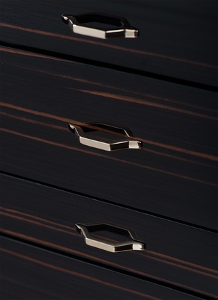 Detail View - Click To Enlarge - AGRESTI - Segreto Armoured Jewellery Chest — Black