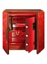 Detail View - Click To Enlarge - AGRESTI - Forziere Armoured Jewellery Chest — Red