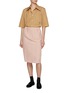 Figure View - Click To Enlarge - NACKIYÉ - Point Collar Crop Cotton Shirt