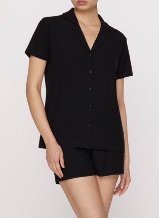 Figure View - Click To Enlarge - SKIMS - Soft Lounge Short Sleep Set