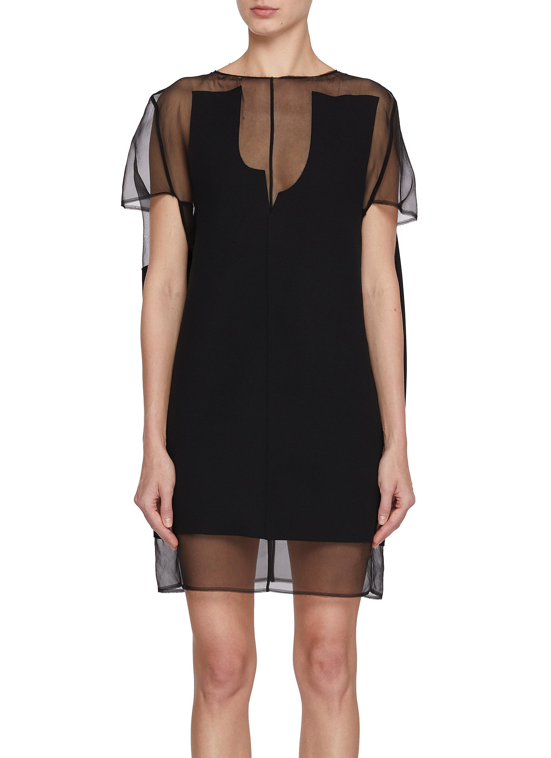 【送料&関税込】Khaite Winona Dress KHAITE | Winona Sheer Mini Dress | Women | Lane Crawford