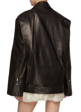 Back View - Click To Enlarge - KHAITE - Hansel Leather Jacket