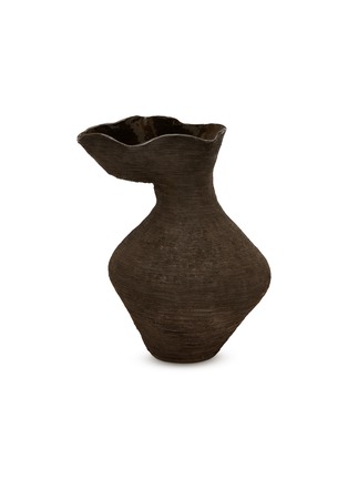 Main View - Click To Enlarge - TANIA WHALEN CERAMICS - The Flutter Vessel — Brown