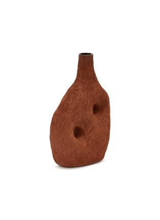 Detail View - Click To Enlarge - TANIA WHALEN CERAMICS - Landscape Vessel — Chocolate
